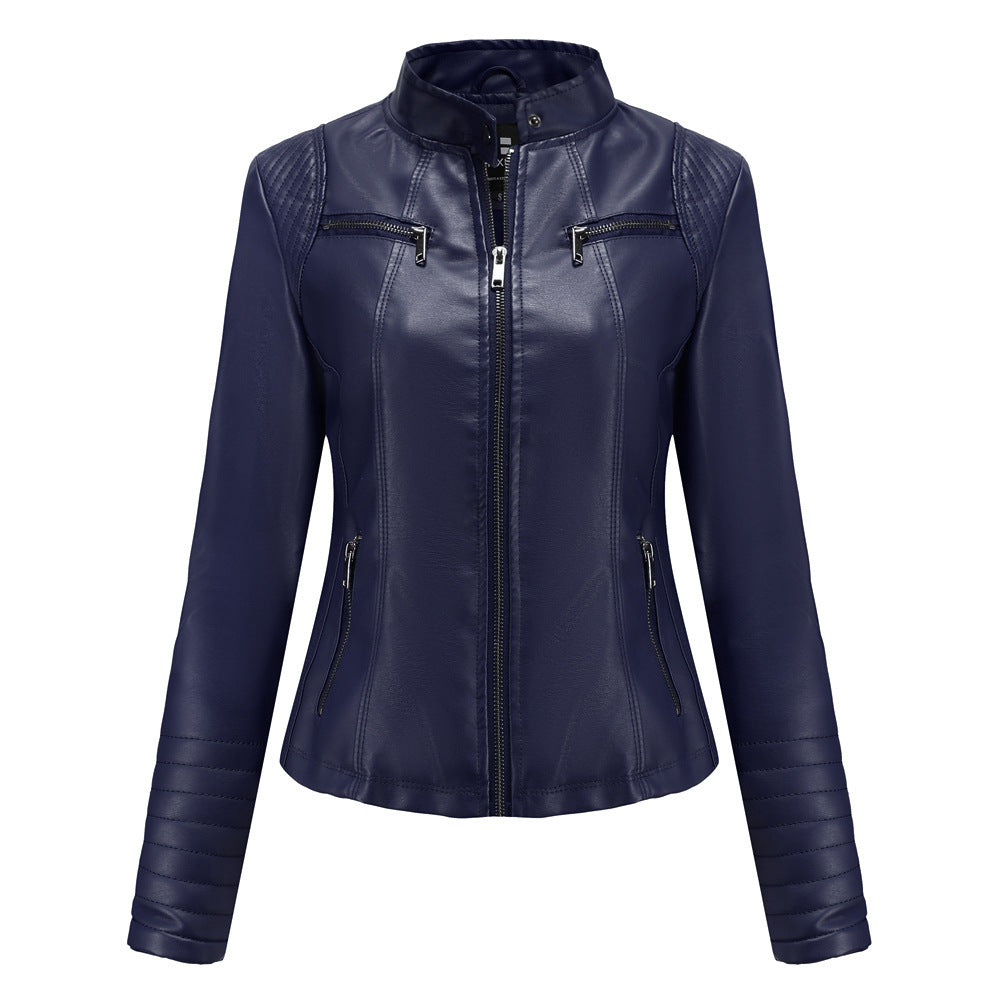 VALENTINA™ | Plus-Size Black Moto Biker Jacket